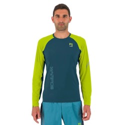 T-shirt de course homme Karpos Lavaredo Jersey LS Stargazer/Primrose